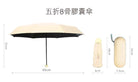 膠囊縮骨遮五折8骨雨傘尺寸展示