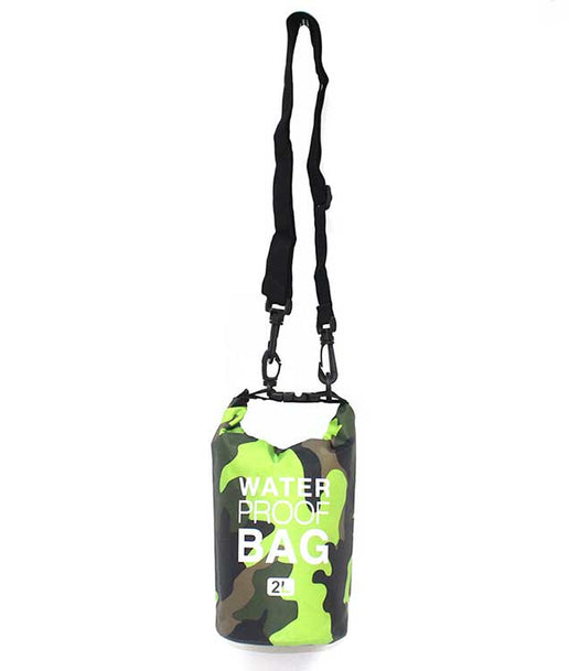 迷彩款戶外雙肩防水桶袋印logo圖案訂制 (企業定制)