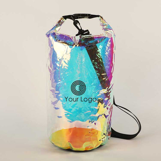 幻彩款戶外雙肩防水桶袋印logo圖案訂制