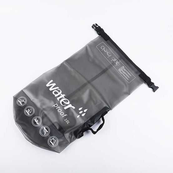 磨砂透明款戶外單肩防水桶袋印logo圖案訂制 (企業定制)