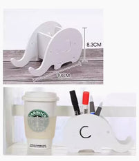 木小象筆筒手機架單色彩色印Logo圖案印刷公司訂制 (企業定制) - Pottlife