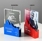 創意山峰水晶獎座印Logo圖案訂制 (企業禮品)