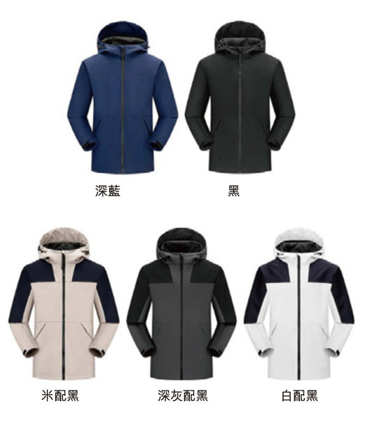 保暖透氣秋冬Outdoor風衣外套印Logos圖案