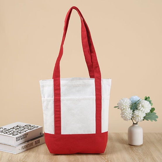 併接帆布袋Totebag印logo圖案印刷公司禮品紀念品訂制 (企業定制) - Pottlife