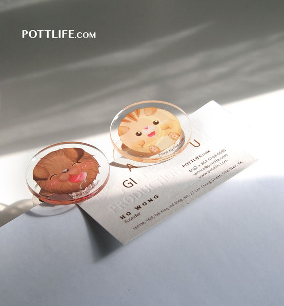 公司團體定制文具禮品亞克力夾子 (企業定制) - Pottlife