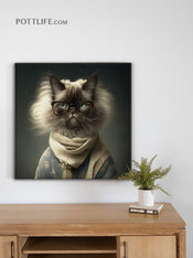 寵物潮流文化本地設計文化現貨Fashion Cat潮流貓系列油畫 | 無框油畫布 (現貨) - Pottlife