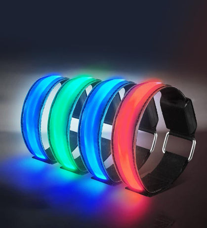 LED發光手臂帶夜跑手臂帶應援手帶印Logo圖案印刷公司訂制 (企業定制)