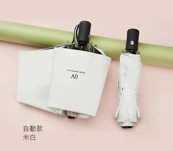 CH2150手動或自動折叠縮骨雨遮白色款