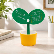 有趣植物月曆擺件印刷Logo圖案 (企業定制)