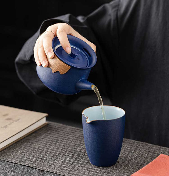 粗陶茶壺茶具盛禮盒手提箱套裝印Logo圖案訂制 (企業訂制)