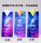 創意鑽石金屬翅膀水晶獎座印Logo圖案訂制 (企業禮品)