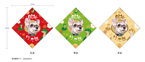 客制化蛇年行大運(一)揮春 (一套兩件) 2025新款