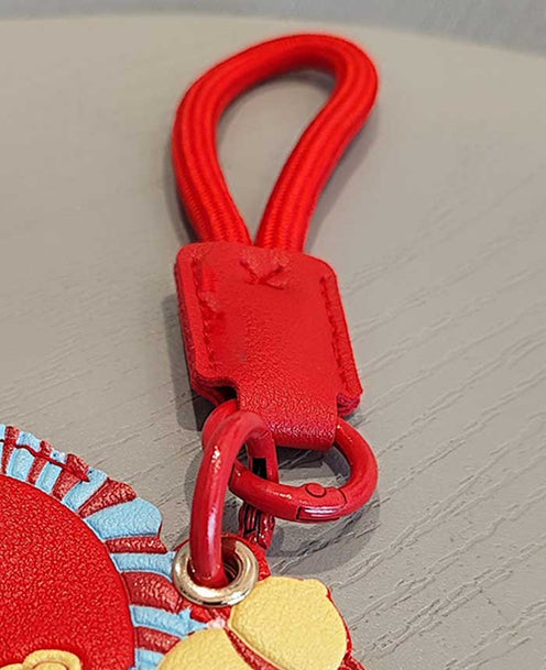新年吉祥物PU皮革小馬匙扣掛件印刷Logo圖案 (企業定制)