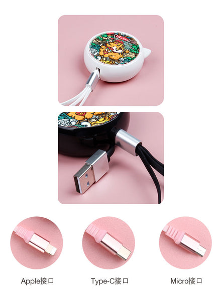企業公司學校團體訂制禮品紀念品三合一數據充電線訂制印logo圖案小批量訂制(企業訂制)