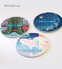 陶瓷杯墊印Logo或圖案公司制(企業訂制) - Pottlife