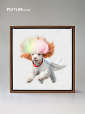 毛孩系列油畫寵物潮流文化本地設計文化現貨狗狗系列油畫 | 油畫布加錶外框 (現貨)