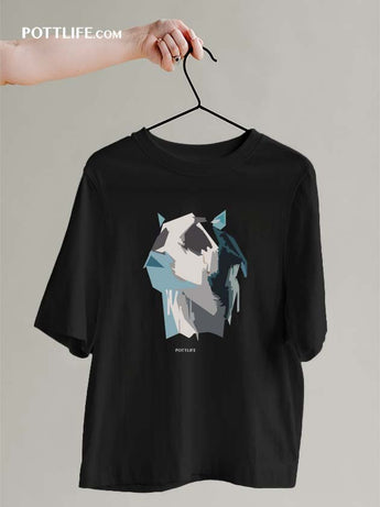 寵物潮流文化本地設計寵物圖案抽像風狗藝術T恤(現貨發售) - Pottlife