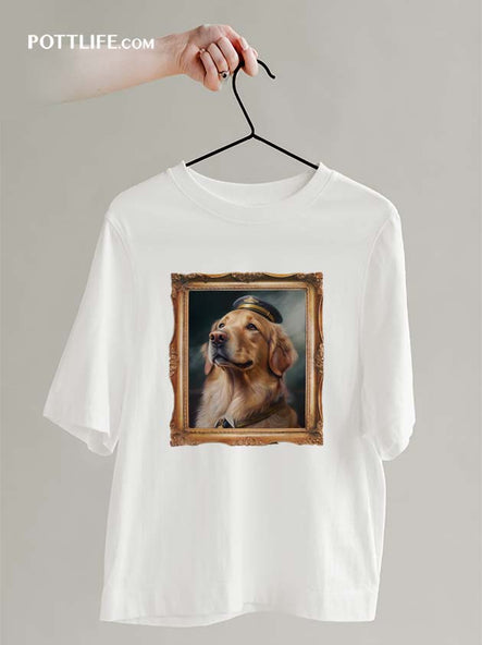 寵物潮流文化本地設計寵物圖案古典狗藝術T恤(現貨發售)