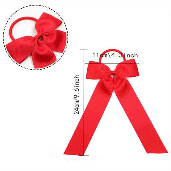 學生表演純色髮圈蝴蝶結頭飾印logo圖案訂制 (企業訂制)
