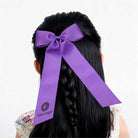 學生表演純色髮圈蝴蝶結頭飾印logo圖案訂制 (企業訂制)