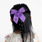 學生表演純色髮圈蝴蝶結頭飾印logo圖案訂制 (企業訂制)