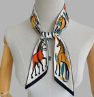 輕盈高貴仿真絲雪紡數碼印花絲巾印logo圖案訂制 (企業訂制)