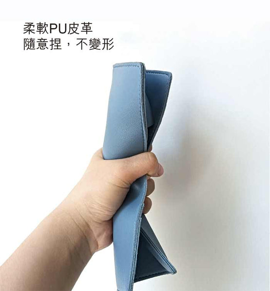 PU皮柔軟大容量收納護照套印Logo或圖案(企業訂制)