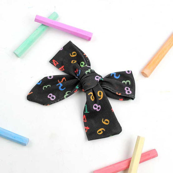 鉛筆款學生表演髮圈蝴蝶結頭飾印logo圖案訂制 (企業訂制)