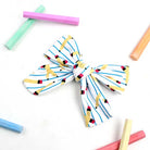 鉛筆款學生表演髮圈蝴蝶結頭飾印logo圖案訂制 (企業訂制)