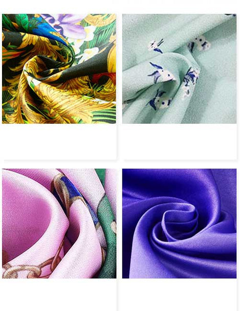 輕盈高貴仿真絲雪紡數碼印花絲巾印logo圖案訂制 (企業訂制)