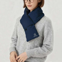 輕盈保暖時尚冬季羽絨圍巾普通版印logo圖案訂制 (企業訂制)