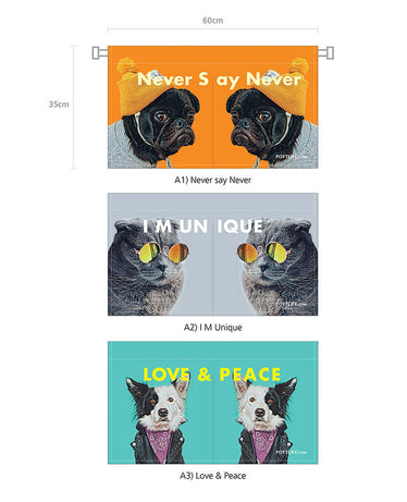 寵物潮流文化本地設計文化現貨寵物圖案日式門廉毛孩系列(現貨發售) - Pottlife