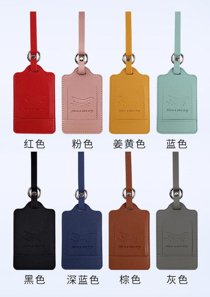 公司訂制禮品簡約商務行李牌加厚印Logo或圖案(企業禮品訂制)