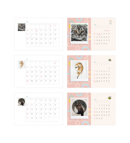 2022年月曆 - 鐵圈 (8寸）貓